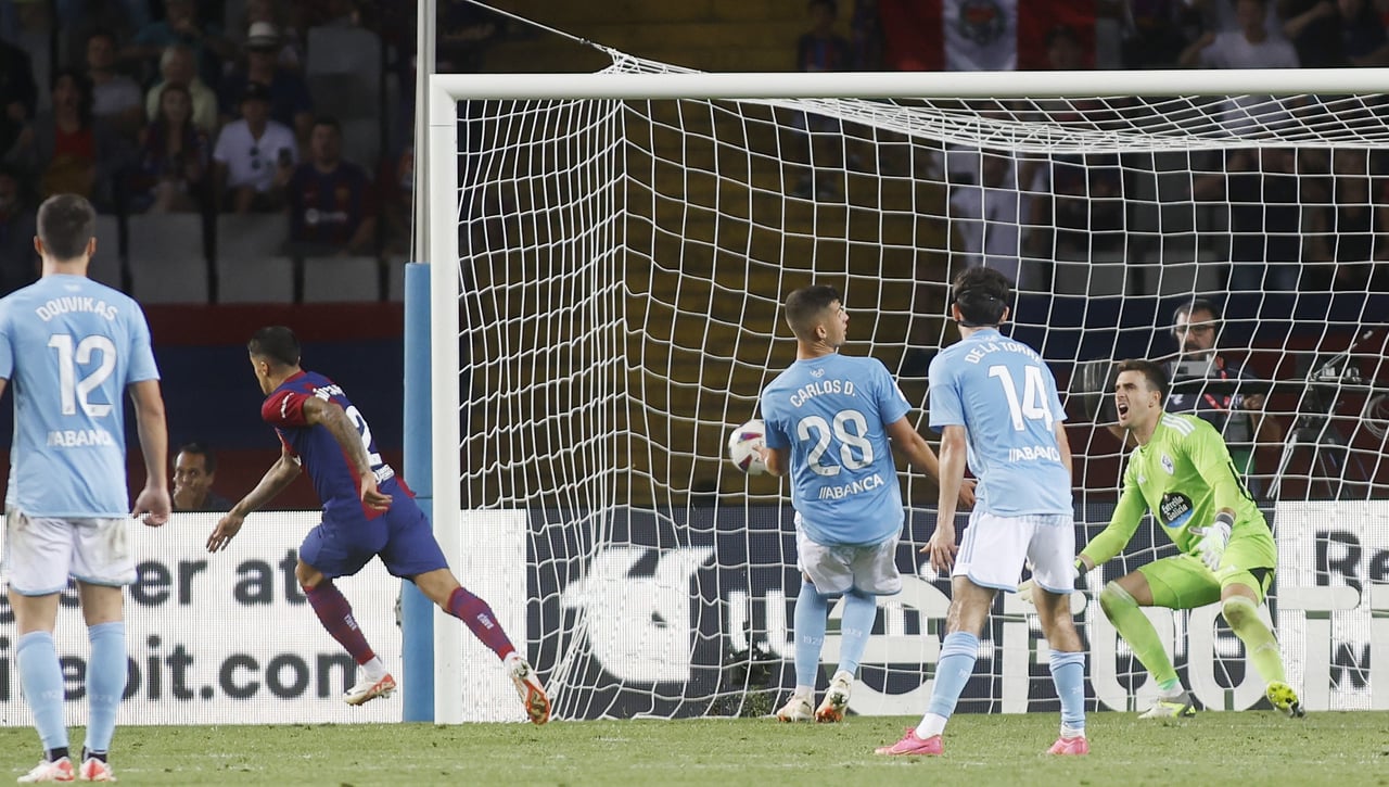 Barcelona 3-2 Celta: Joao Cancelo desata la locura ante un Celta imperial por 80 minutos