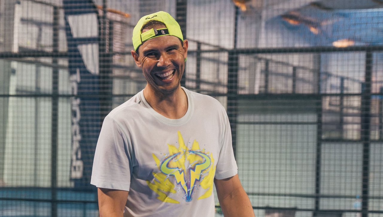 Rafa Nadal cambia la raqueta por la pala