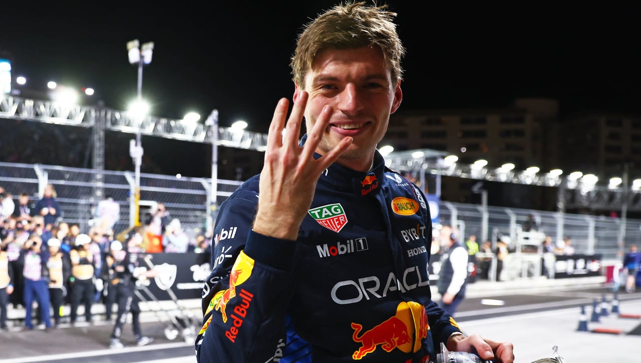 Max Verstappen es tetracampeón en Las Vegas en plena fiesta de Mercedes