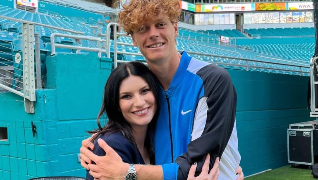 Sinner logra otra victoria en Miami con Laura Pausini: "La primera de muchas citas"