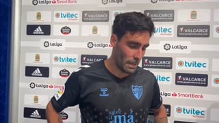 En vídeo, la disculpa a la afición del Málaga y las lágrimas de Alberto Escassi