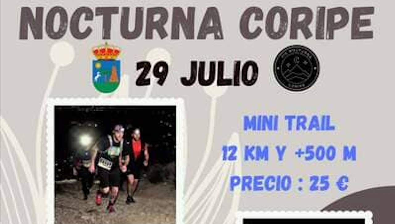 Llega la XIX Carrera Popular Nocturna de Coripe