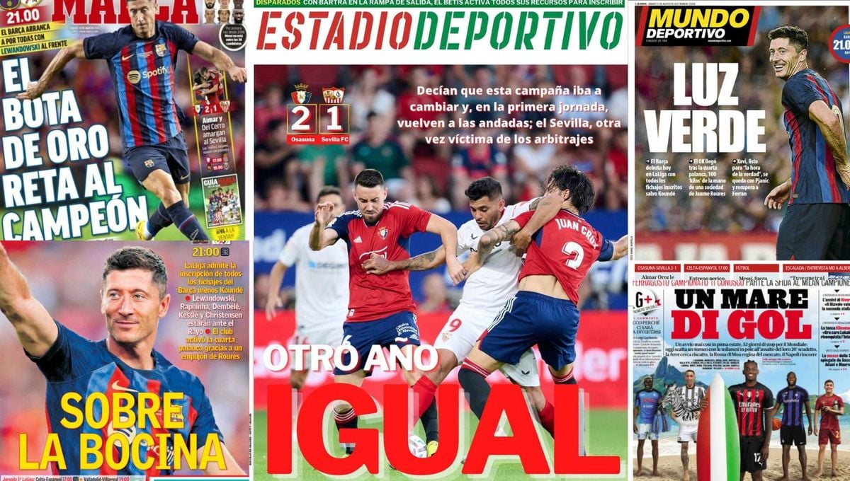 El penaltito, las ventas del Betis, la 'libertad' culé, Messi... asi vienen las portadas