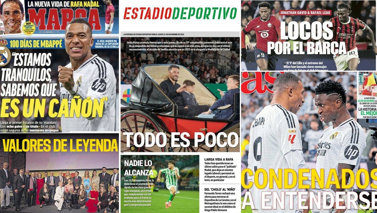 El futuro de Mbappé, los fichajes del Barça, el adiós de Navas... Así vienen las portadas 