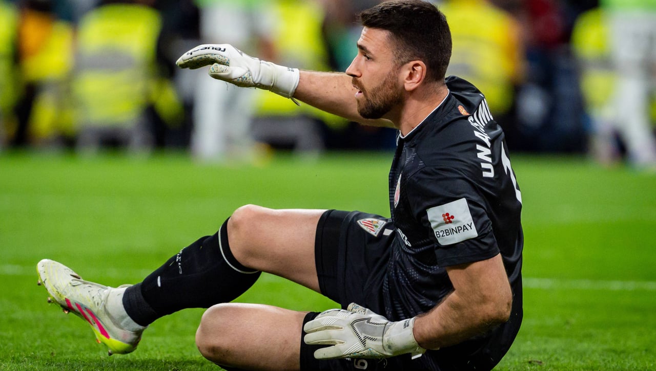 Tras su lesión de muñeca, Unai Simón regresa y se sitúa entre los mejores porteros de La Liga