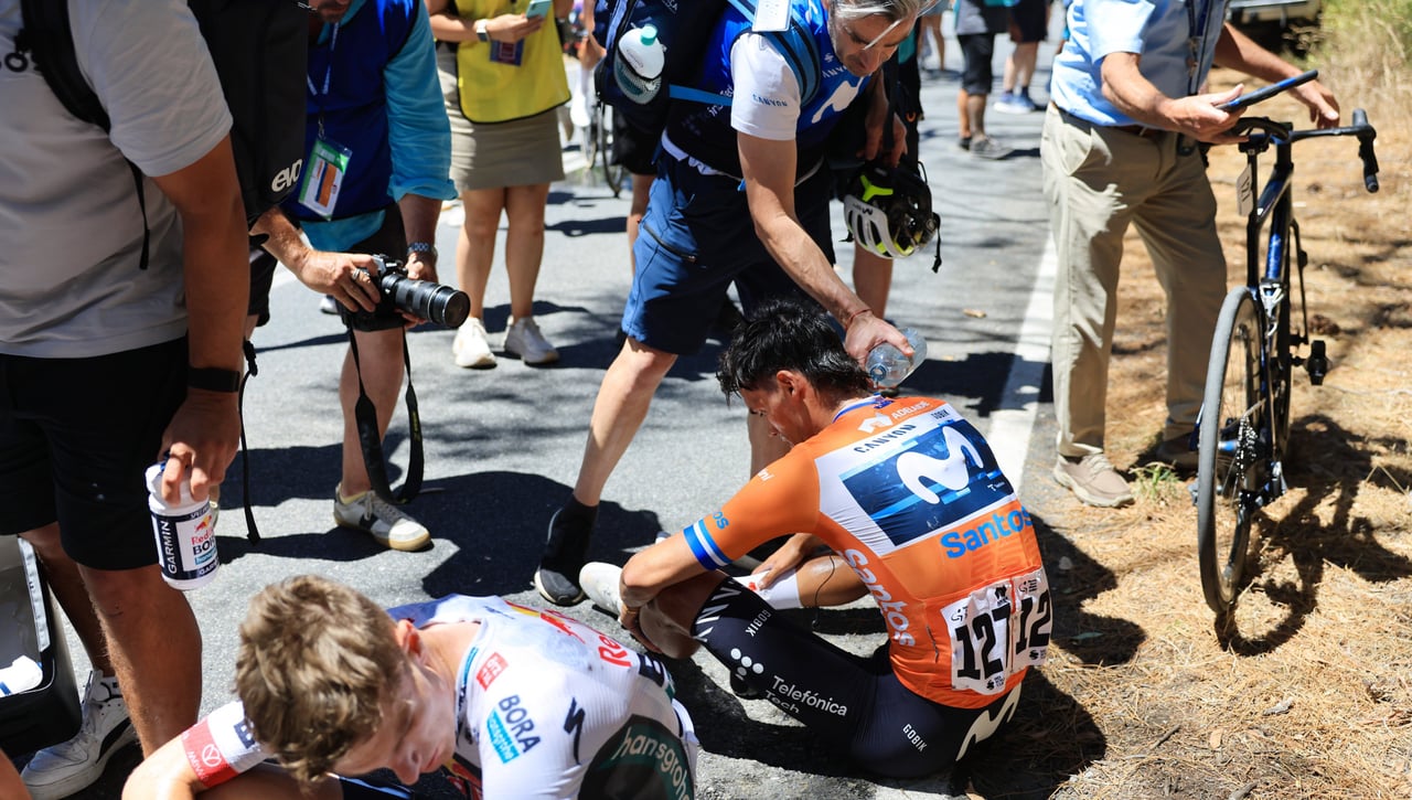 La nueva estrella del Movistar Team paga su osadía en el Tour Down Under