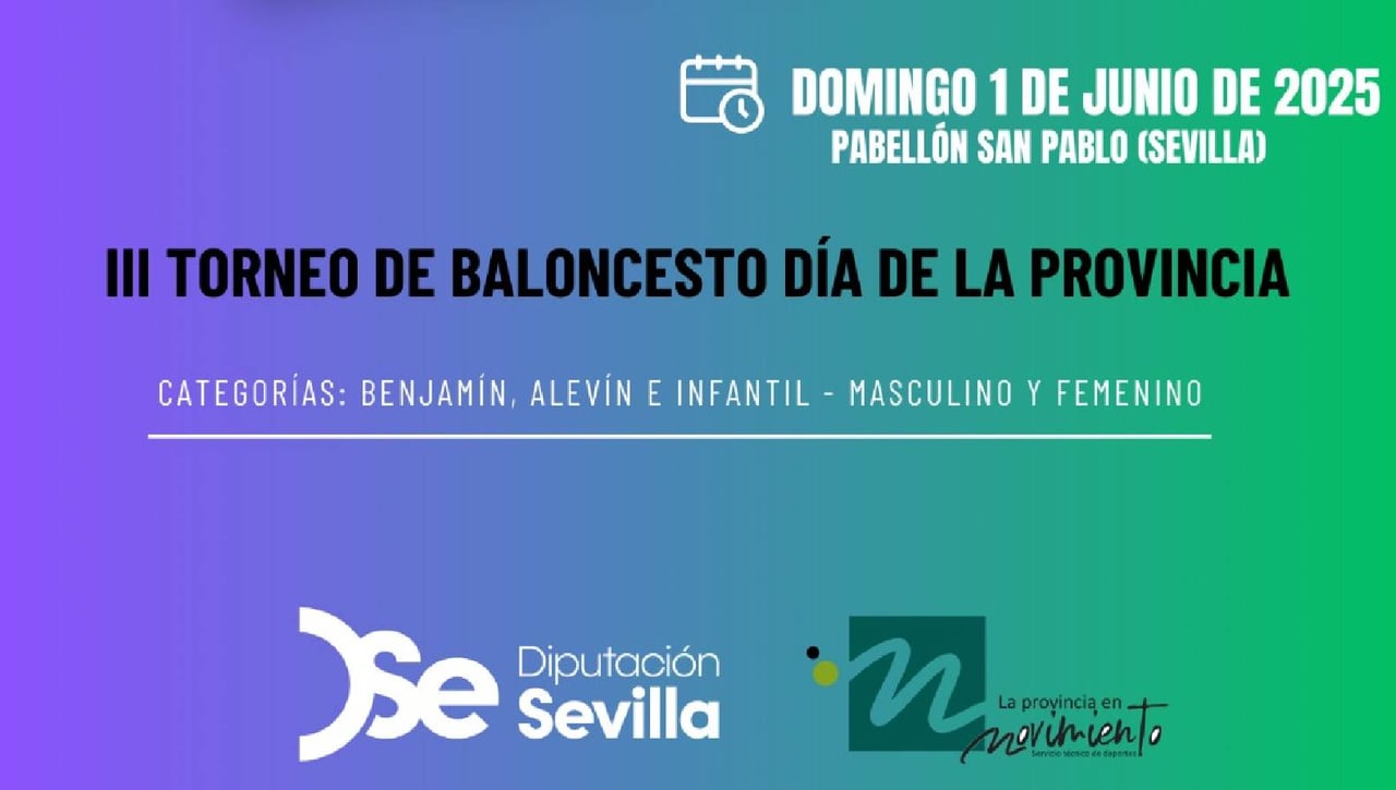La tercera edición del Torneo de Baloncesto Día de la Provincia se celebrará el próximo 1 de junio