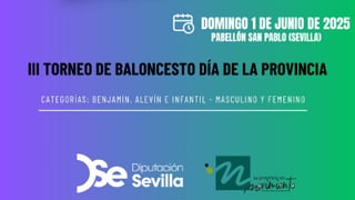 La  tercera edición del Torneo de Baloncesto Día de la Provincia se celebrará el próximo 1 de junio