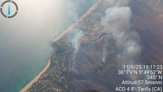 Las impactantes imágenes del incendio de Zahara de los Atunes