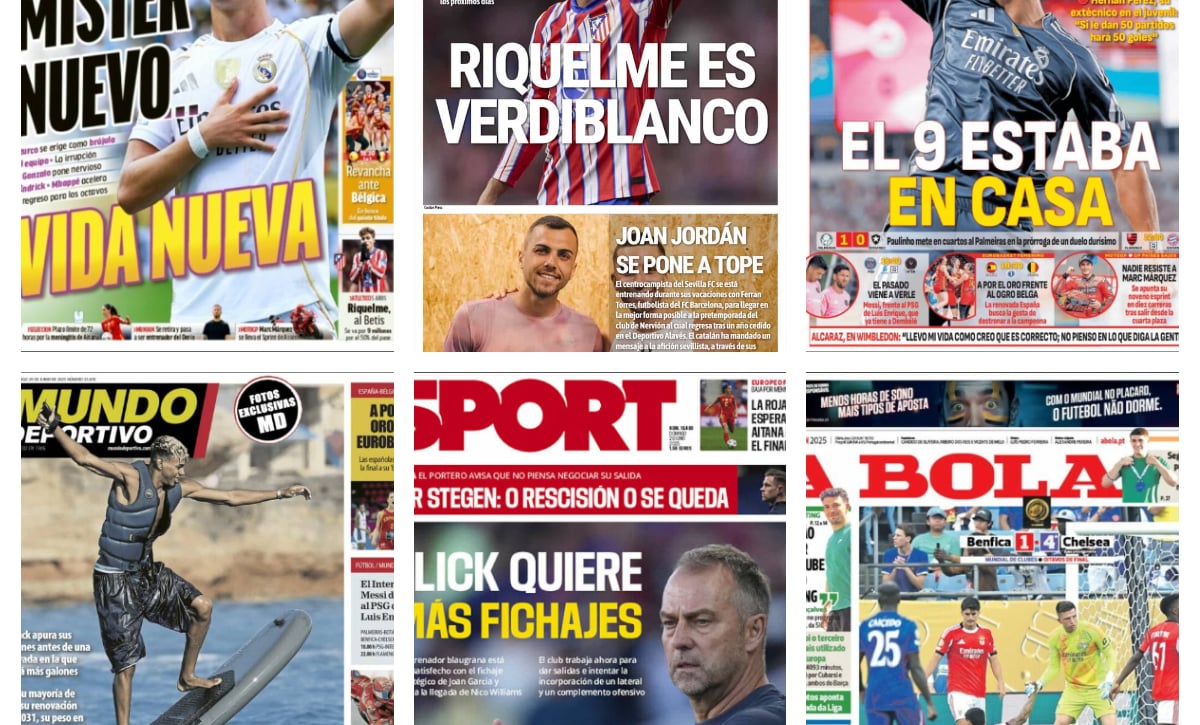Gonzalo García se postula, la salida de Ansu Fati al Mónaco, Riquelme y el Betis... así vienen las portadas de hoy