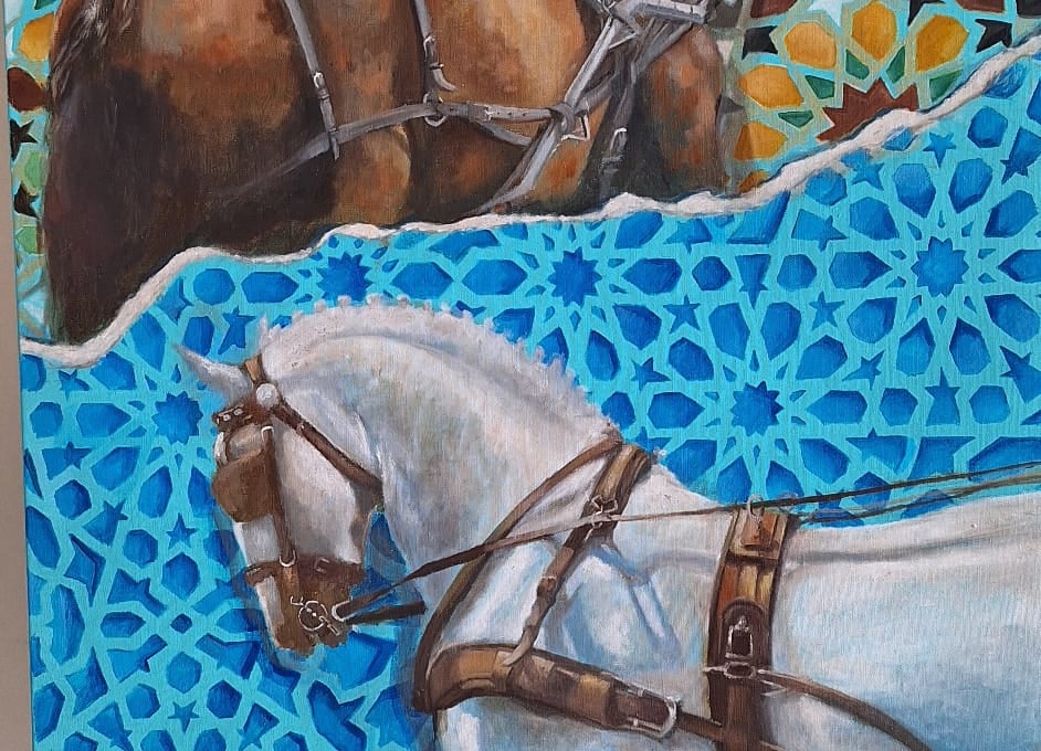 La obra 'Andalusí' gana el concurso del cartel anunciador de la 38 exhibición de enganches de la Feria de Sevilla