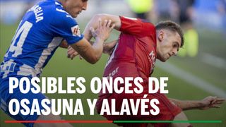 Alineaciones Osasuna – Alavés: Alineación posible de Osasuna y Alavés en el partido de hoy de LaLiga