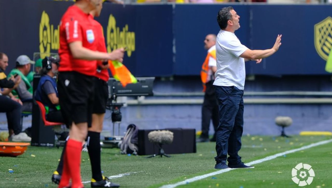 Un Sergio González emocionado explica la posible alineación indebida del Cádiz