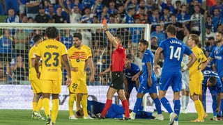 La versión oficial de la expulsión de Xavi durante el Getafe - Barcelona