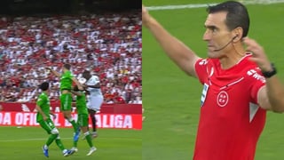 En plena fiebre de 'penaltitos', Martínez Munuera, el de la mano de Llorente en el derbi del Sánchez-Pizjuán