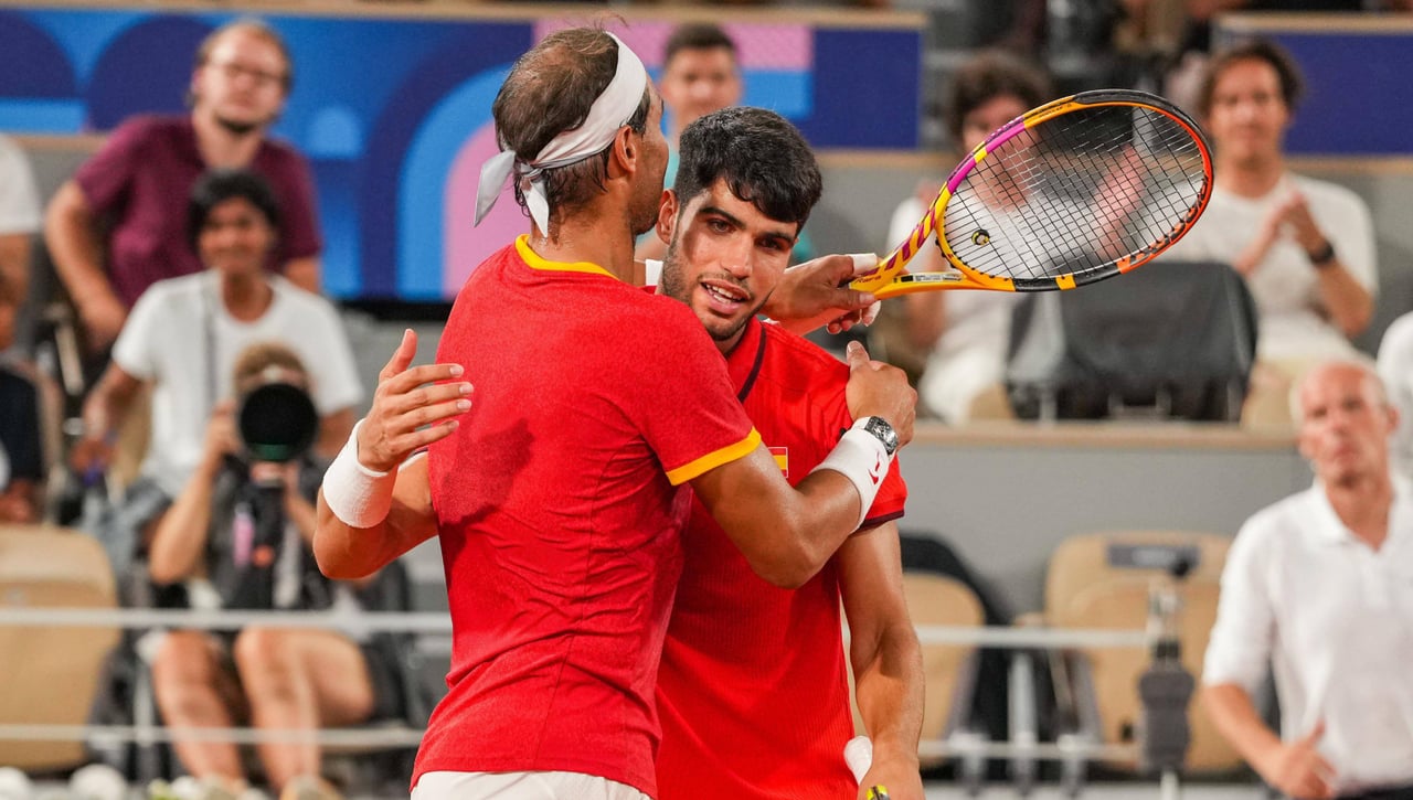 Carlos Alcaraz le adelanta la despedida a Rafa Nadal