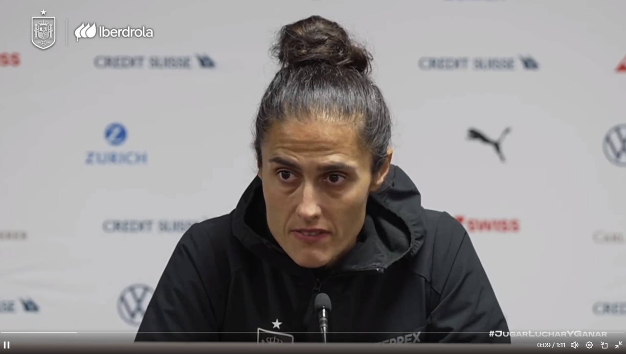 Montse Tomé se muestra rotunda con la titularidad de Misa en España y ella lamenta su fallo ante Suiza