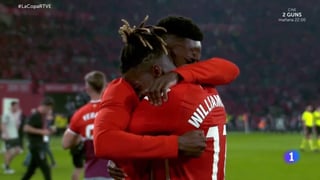 La emocionada dedicatoria de Nico Williams tras ganar la Copa con el Athletic