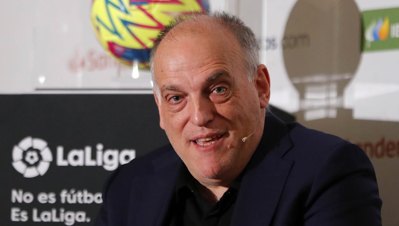 Javier Tebas lanza dardos a Rubiales y a Florentino Pérez