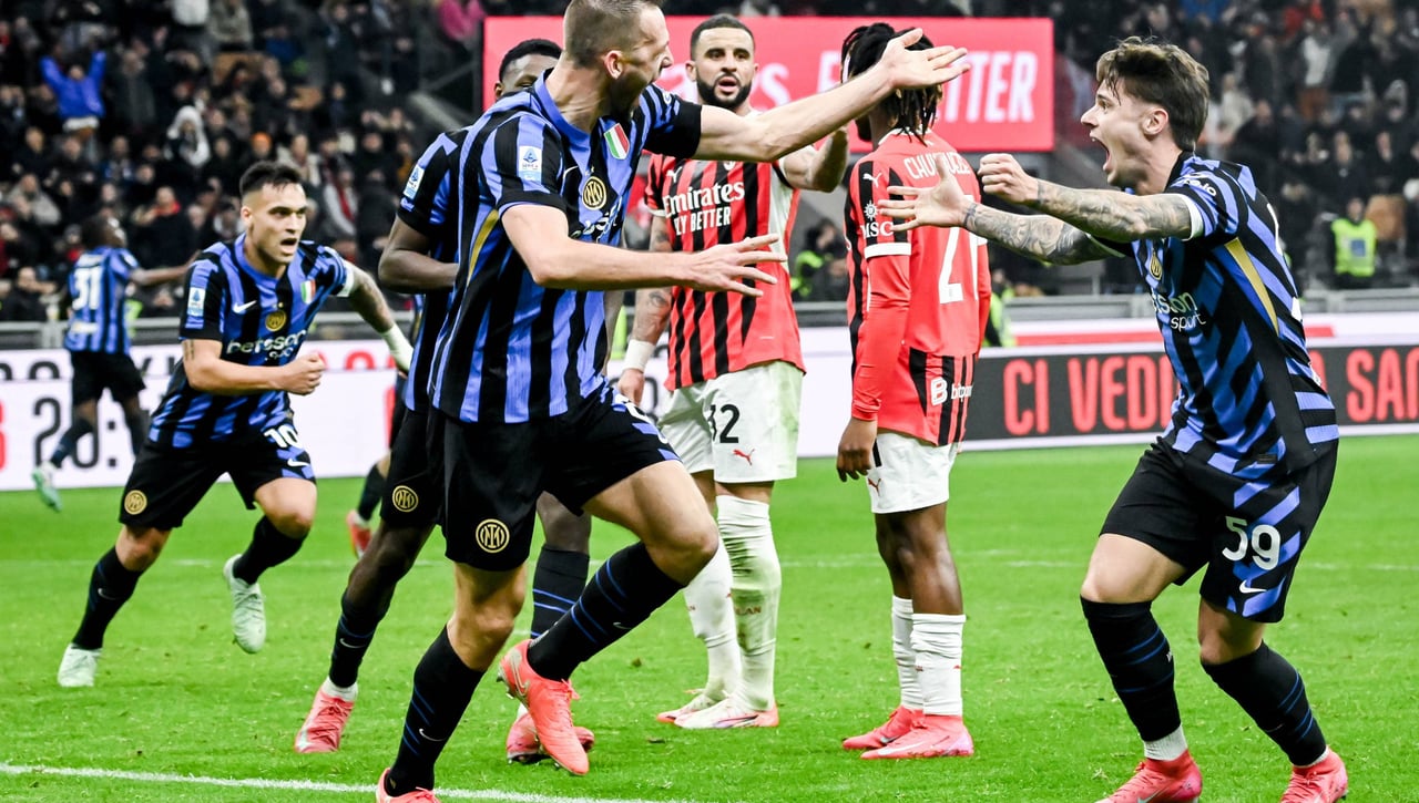 Así queda la clasificación de la Serie A, tras los empates entre Milan e Inter y Roma y Nápoles en la jornada 23 de la liga italiana