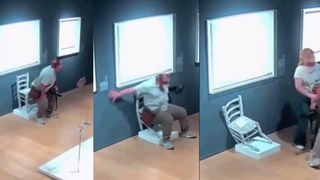 Destroza una pieza artística al intentar hacerse una foto