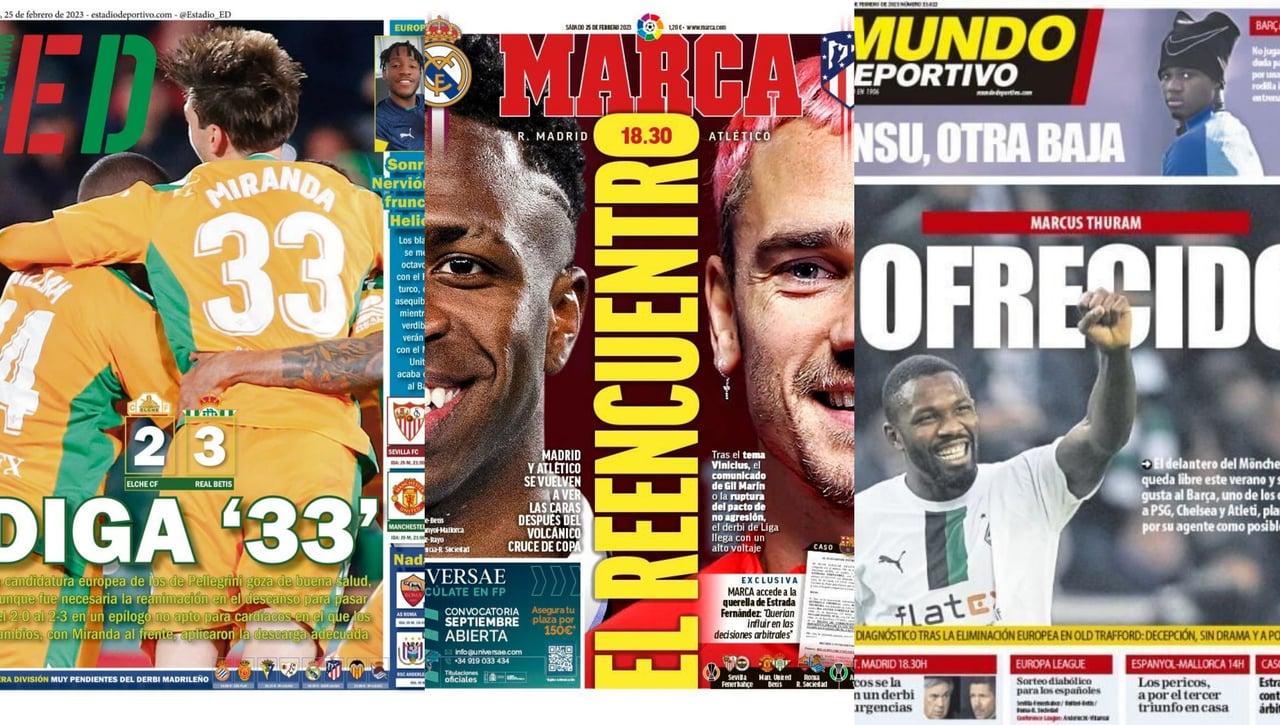 El Betis gana, dice '33' y estará pendiente del derbi madrileño, Thuram apuntan al Barça...