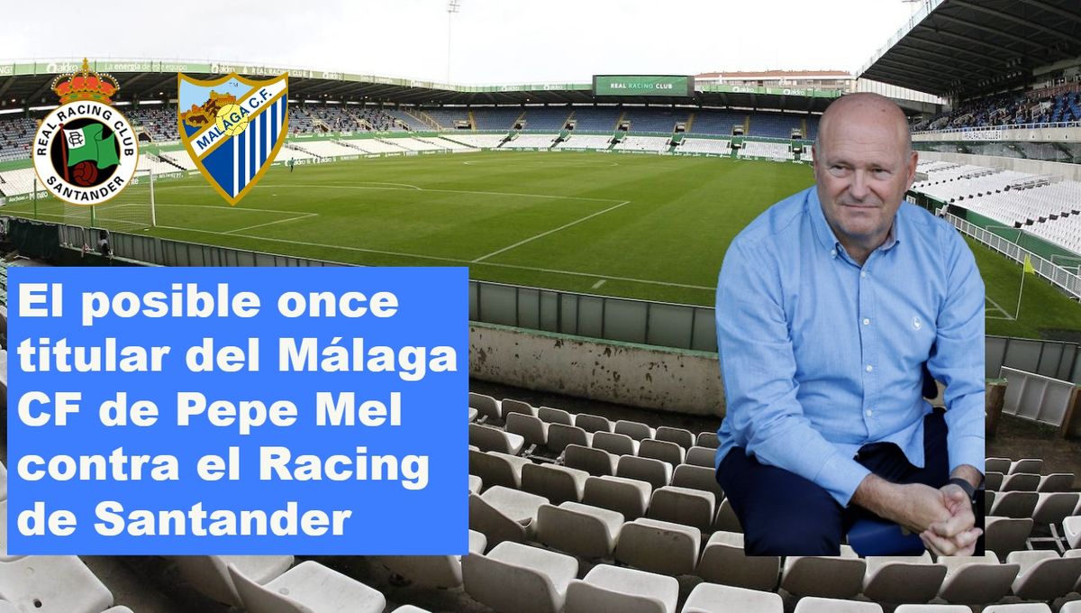 El posible once titular del Málaga CF contra el Racing: convocatoria y palabras de Pepe Mel