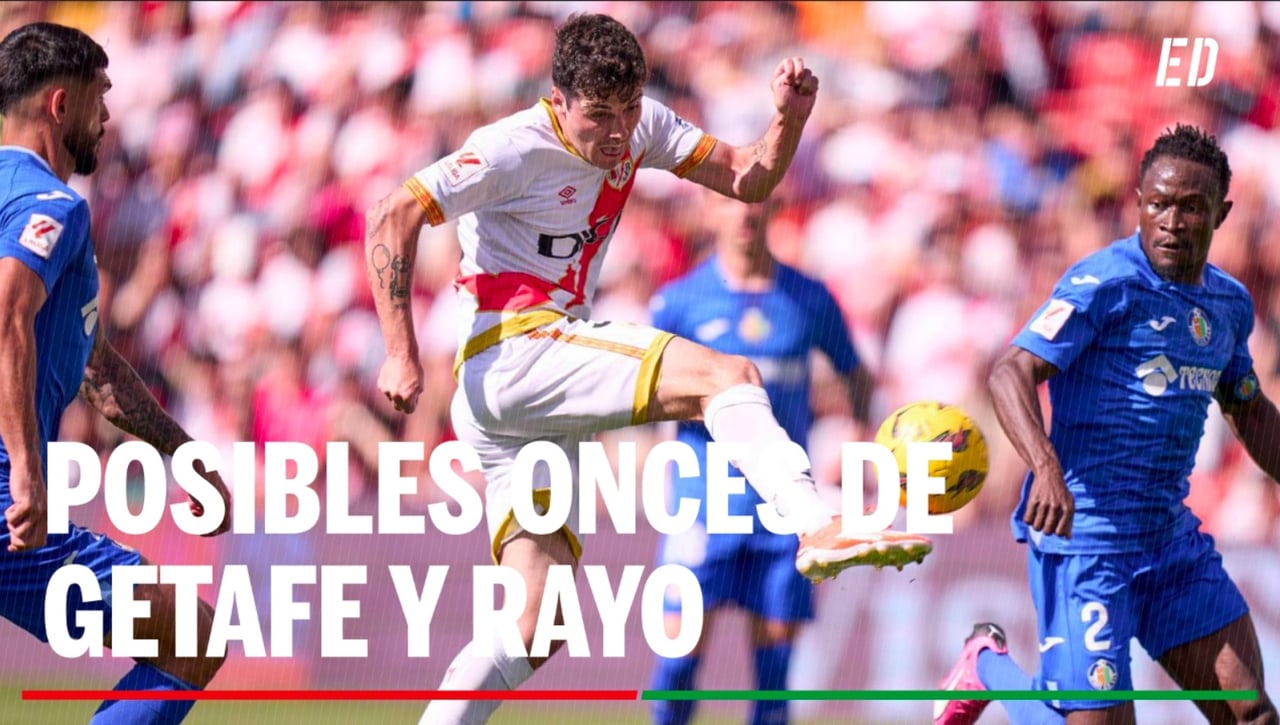 Alineaciones Getafe - Rayo Vallecano: Alineación posible de Getafe y Rayo en el partido de hoy de LaLiga EA Sports