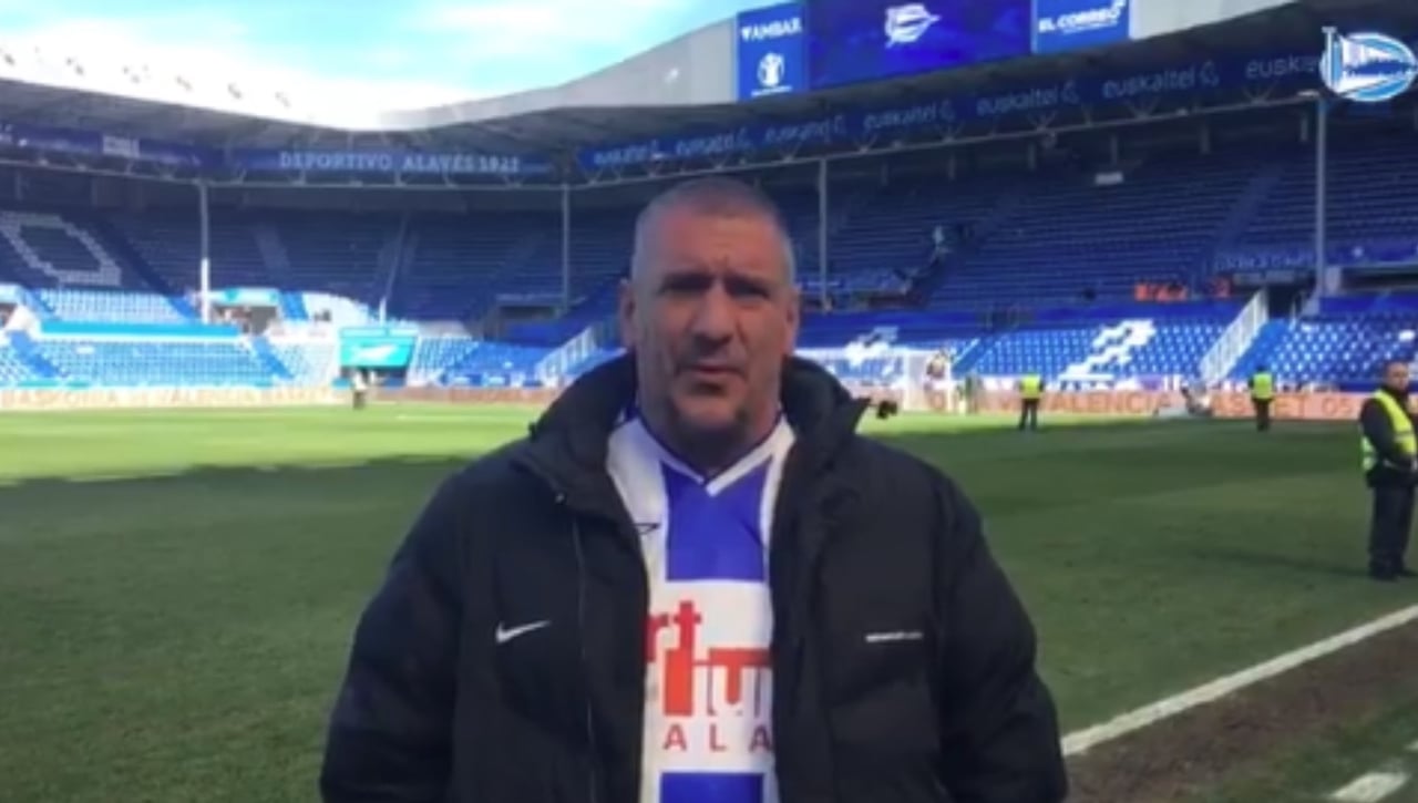 Óscar Téllez, de capitán a hincha del Alavés