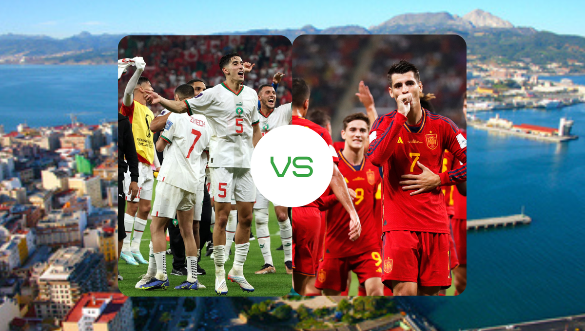 Ceuta, con el corazón dividido durante el Marruecos - España del Mundial de Qatar 2022