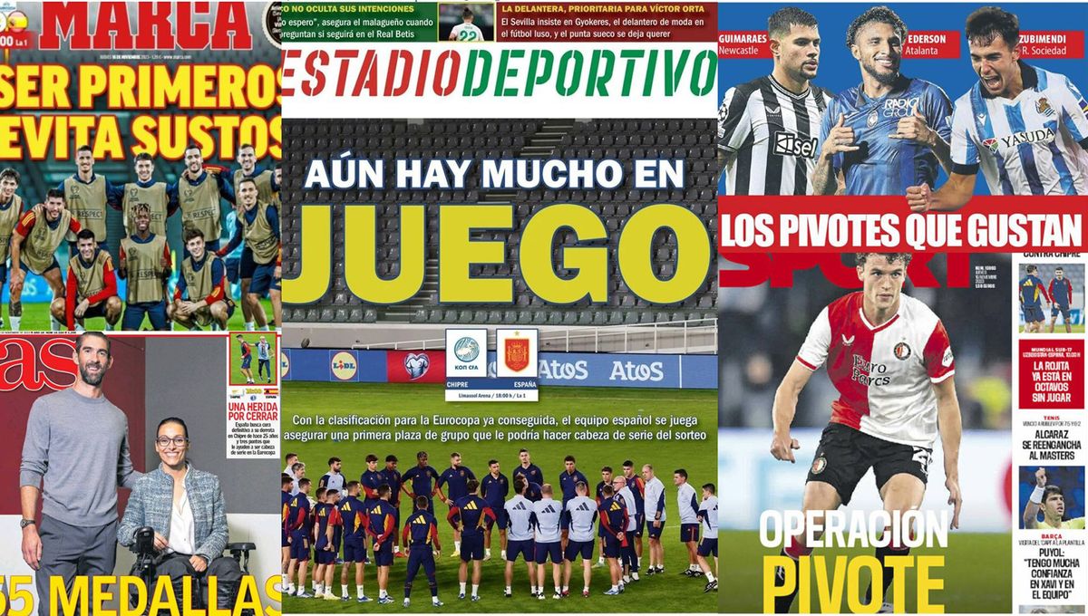 Lo que se juega hoy la Roja, la renovación de Isco, el gran objetivo del Sevilla... Así vienen las portadas