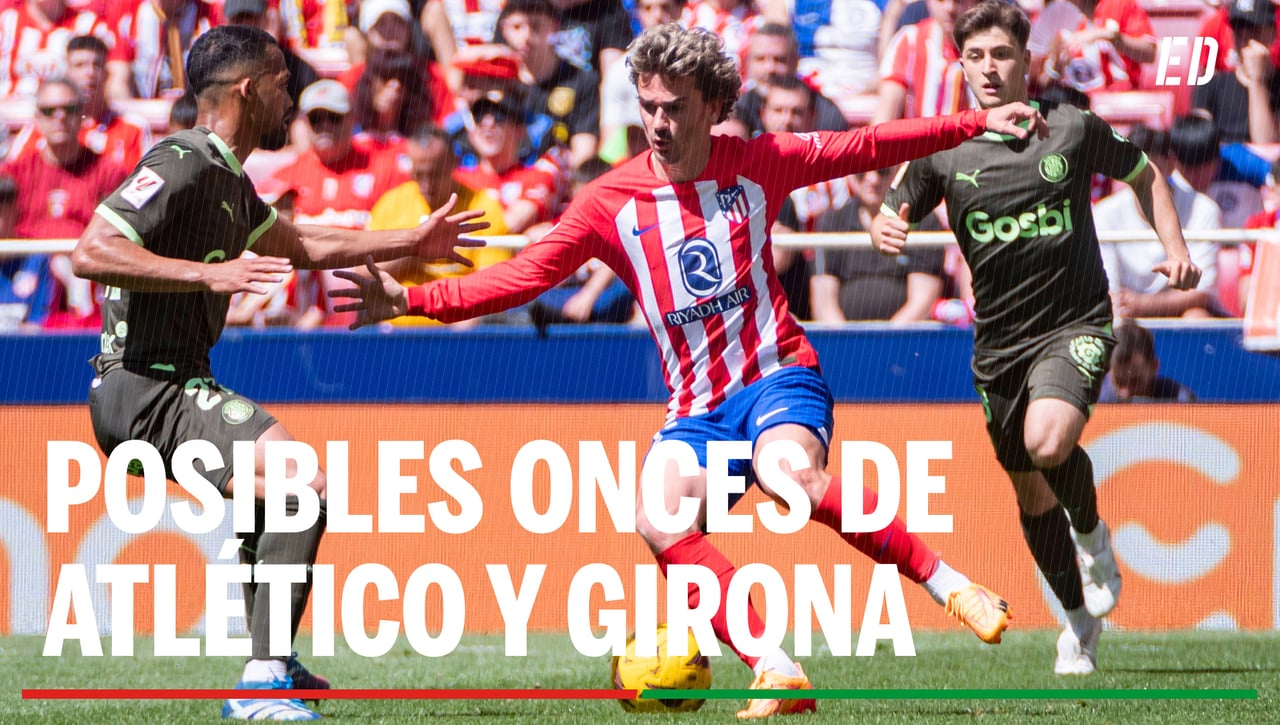 Alineaciones Atlético de Madrid – Girona: Alineación posible de Atleti y Girona en el partido de hoy de LaLiga EA Sports