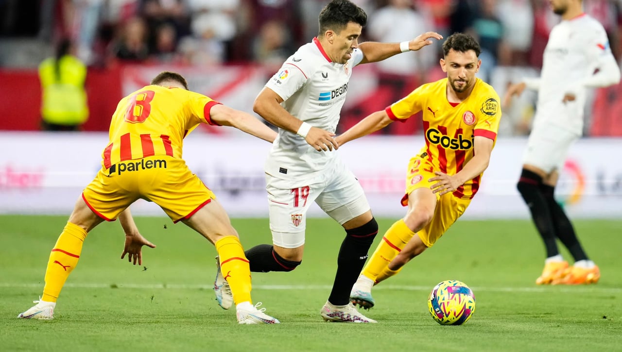 La "bronca" de Acuña, recogida en el acta arbitral del Sevilla - Girona