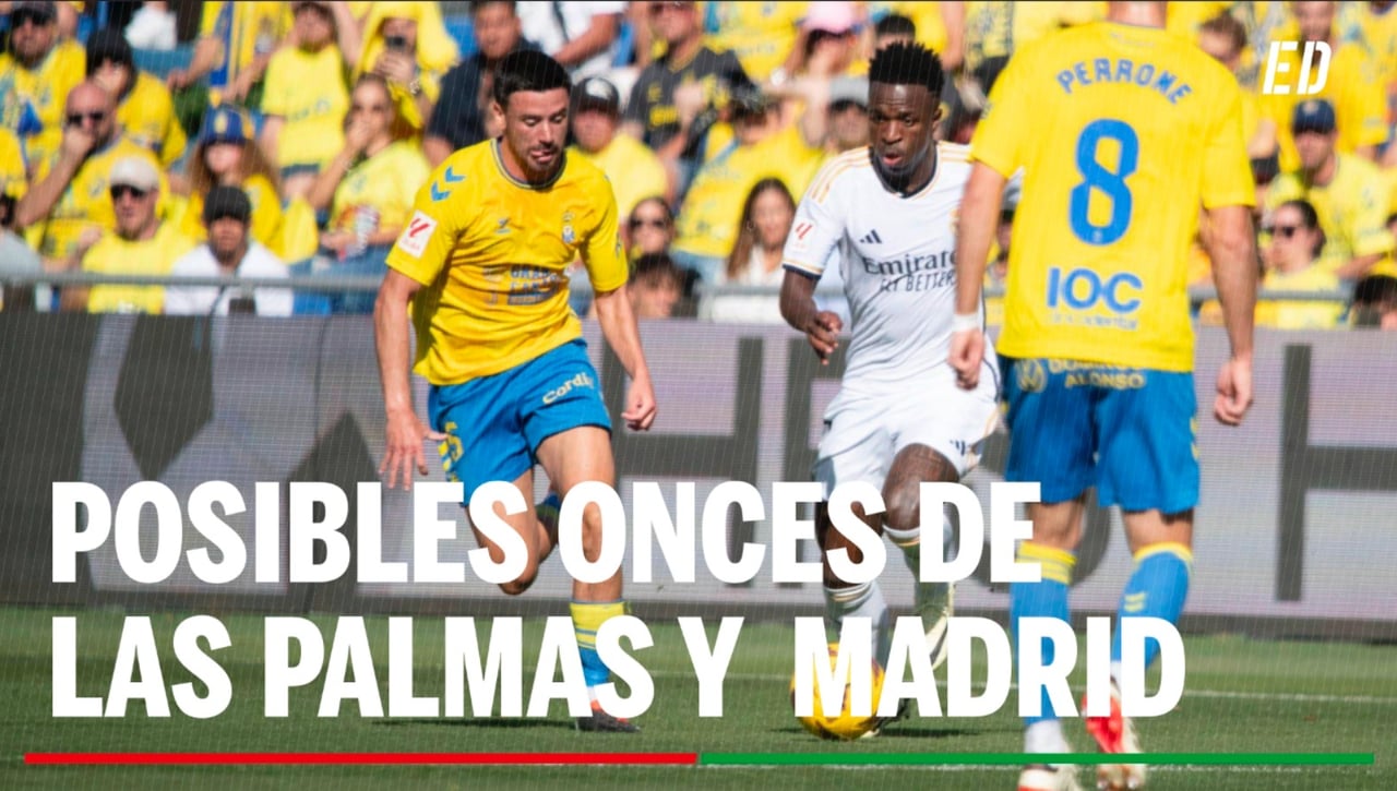 Alineaciones Las Palmas - Real Madrid: Alineación posible de Las Palmas y Real Madrid en el partido de hoy de LaLiga EA Sports