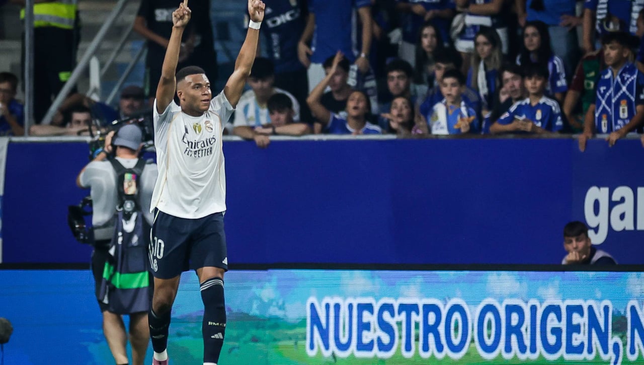 Oviedo 0-3 Real Madrid: Mbappé, con un doblete, y Vinicius sentencian al equipo de Paunovic