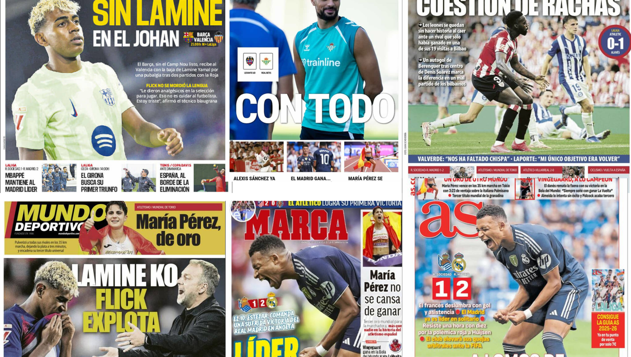 El Betis se refuerza, Xabi Alonso critica el arbitraje y Coudet hace historia con el Alavés… Así vienen las portadas