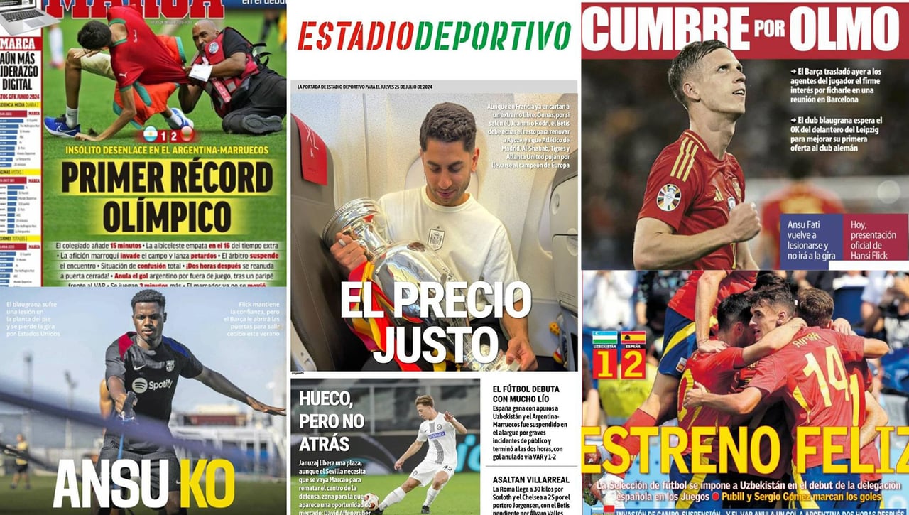 El escándalo de París, el futuro de Ayoze, Ansu Fati... Así vienen las portadas