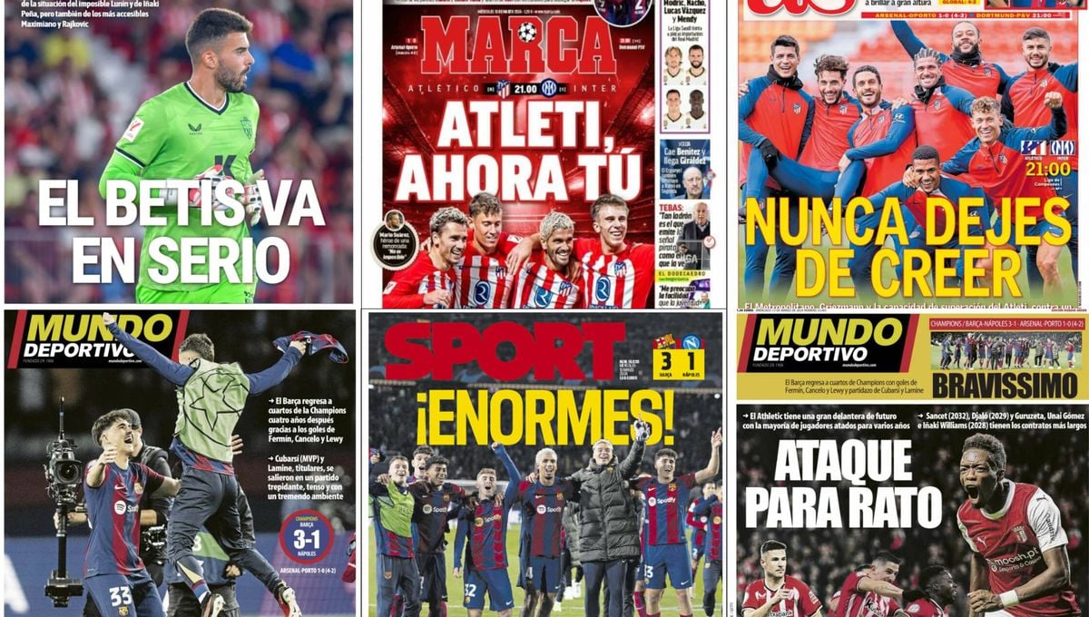 El pase a cuartos del Barça, Cubarsí, Luis Maximiano… Así vienen las portadas
