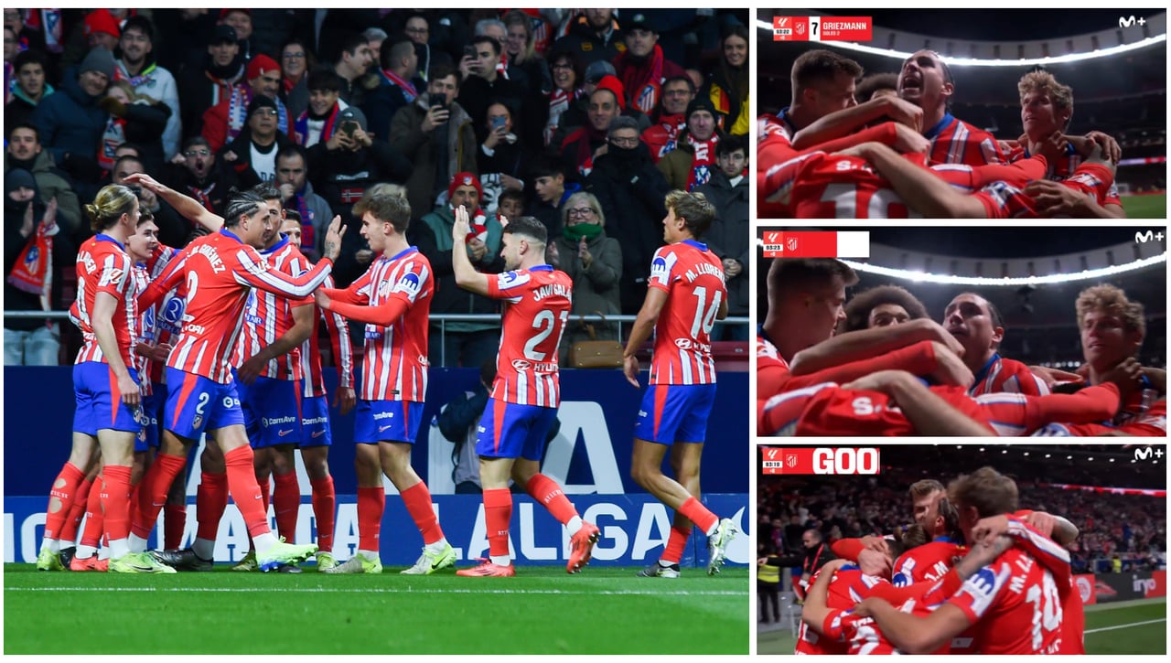 Tensión en el Atlético - Sevilla: de los insultos de Giménez y Griezmann al Sevilla al "Cállate, tonto" de Isaac Romero