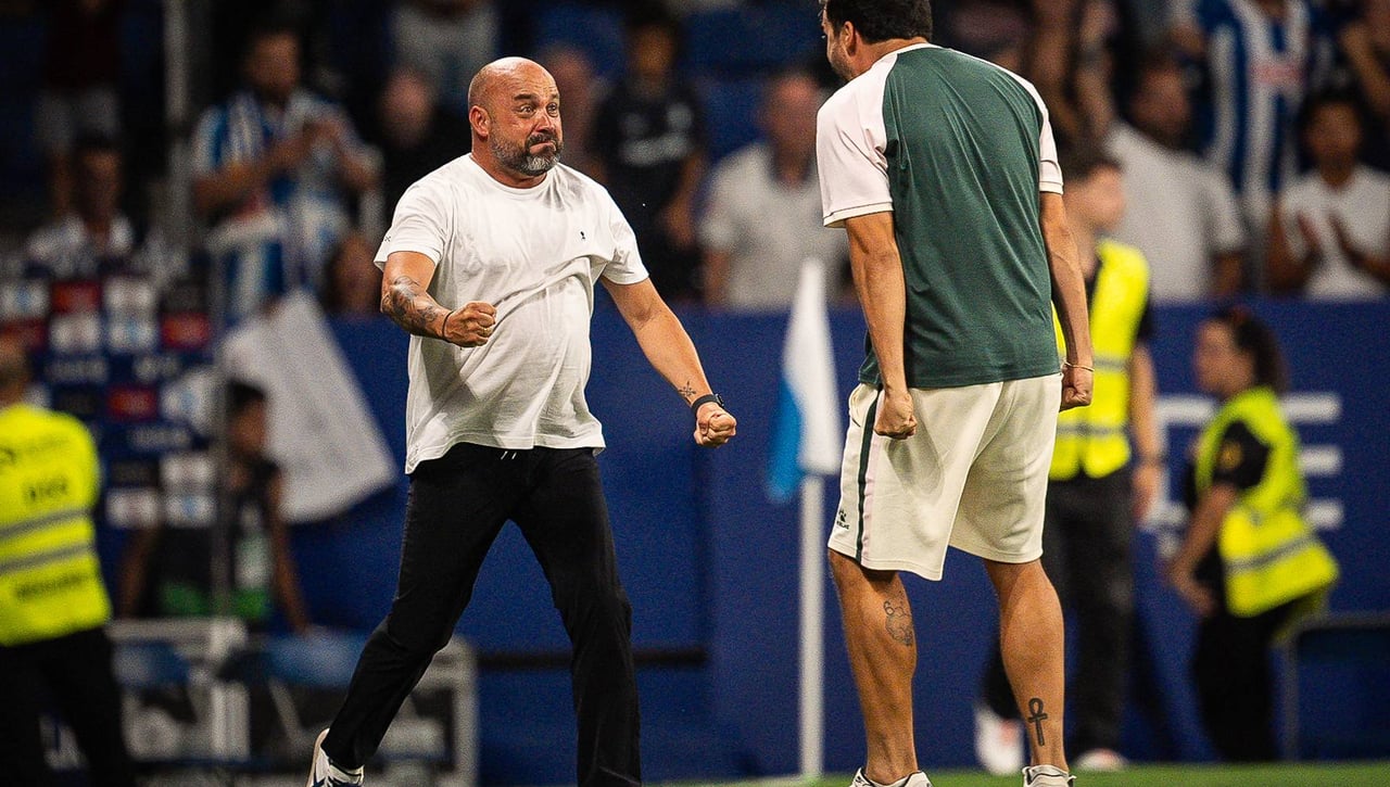 Manolo González, la injusticia del empate, su celebración y el balón parado