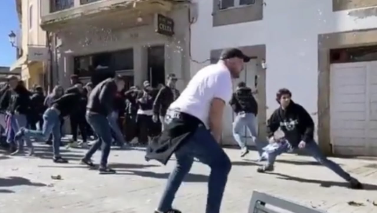 La Policía vigila el Lugo - Ponferradina de Primera Federación