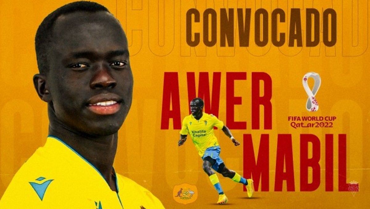 Awer Mabil, jugador del Cádiz, convocado con Australia para el Mundial de Qatar