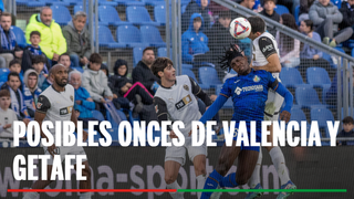Alineación Valencia - Getafe: Alineación confirmada de Valencia y Getafe en la jornada 35º de LaLiga EA Sports
