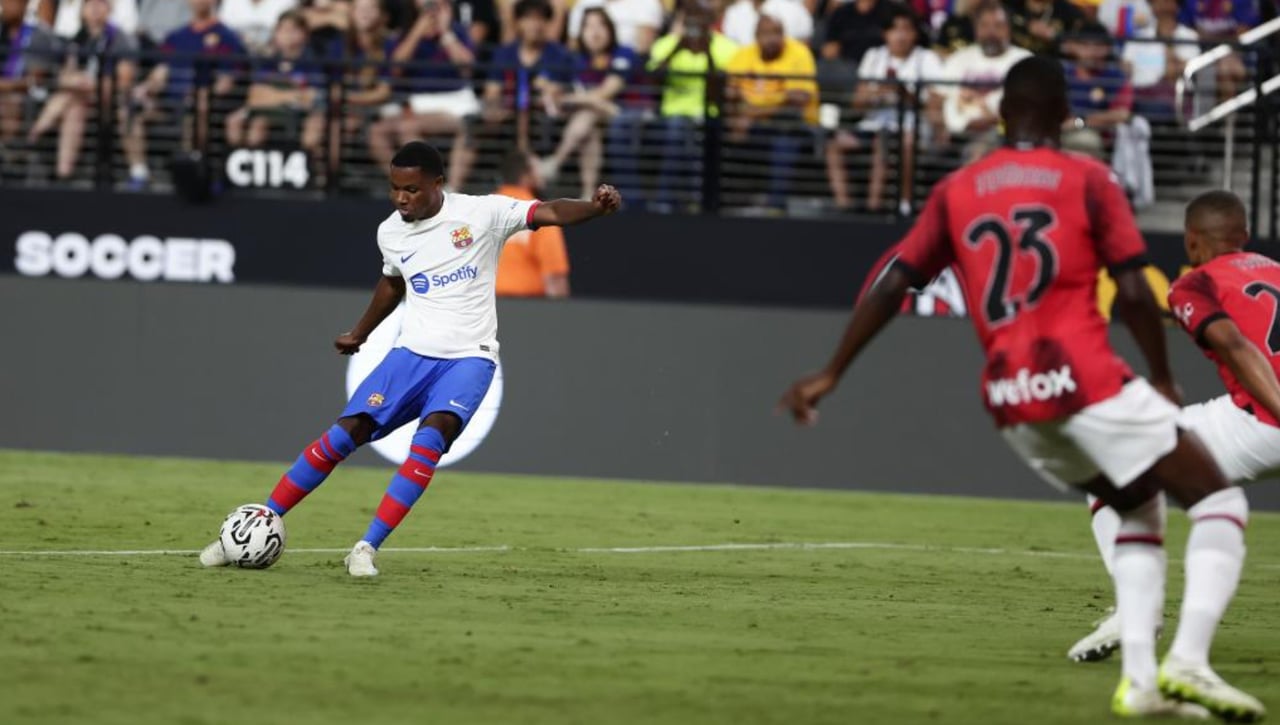 Ansu Fati ve con buenos ojos una salida