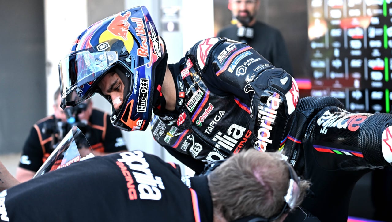 Jorge Martín planificó su último abandono con Aprilia en Cheste