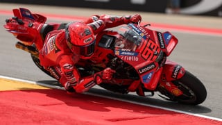Marc Márquez se 'autodestroza' en Aragón