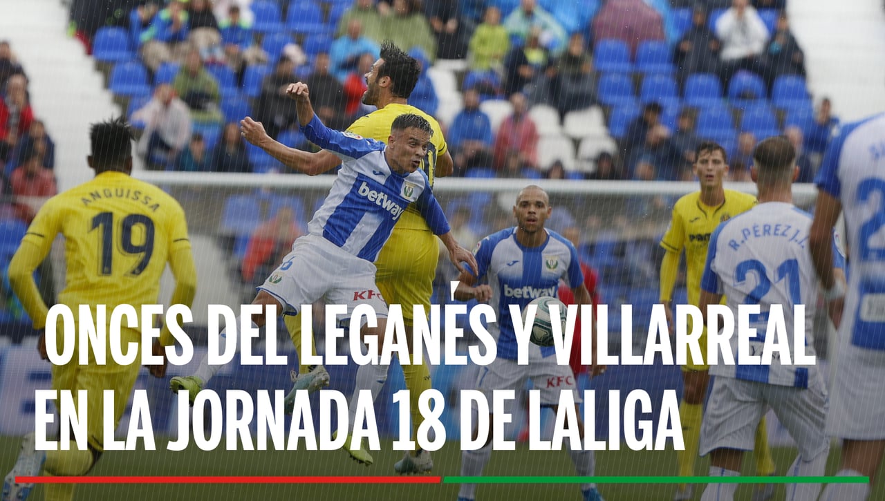 Alineaciones Leganés - Villarreal: Alineación posible del Leganés y Villarreal en el partido de hoy de la La Liga EA Sports