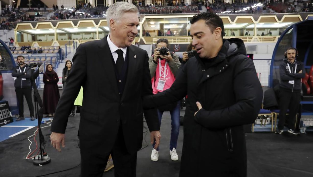 Ancelotti 'se pica' con Xavi en la Champions