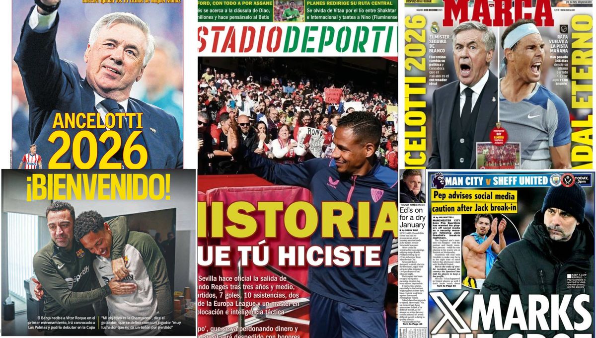 El adiós de Fernando, la oferta por Assane, Ancelotti se queda... Así vienen las portadas
