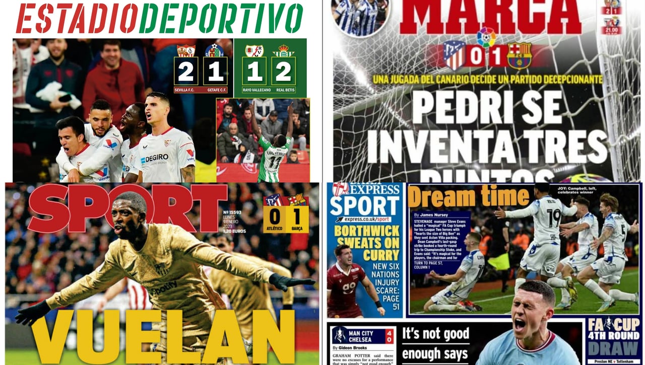 Acuña, Luiz Henrique, Dembélé, Unai Emery... Los protagonistas de las portadas de hoy